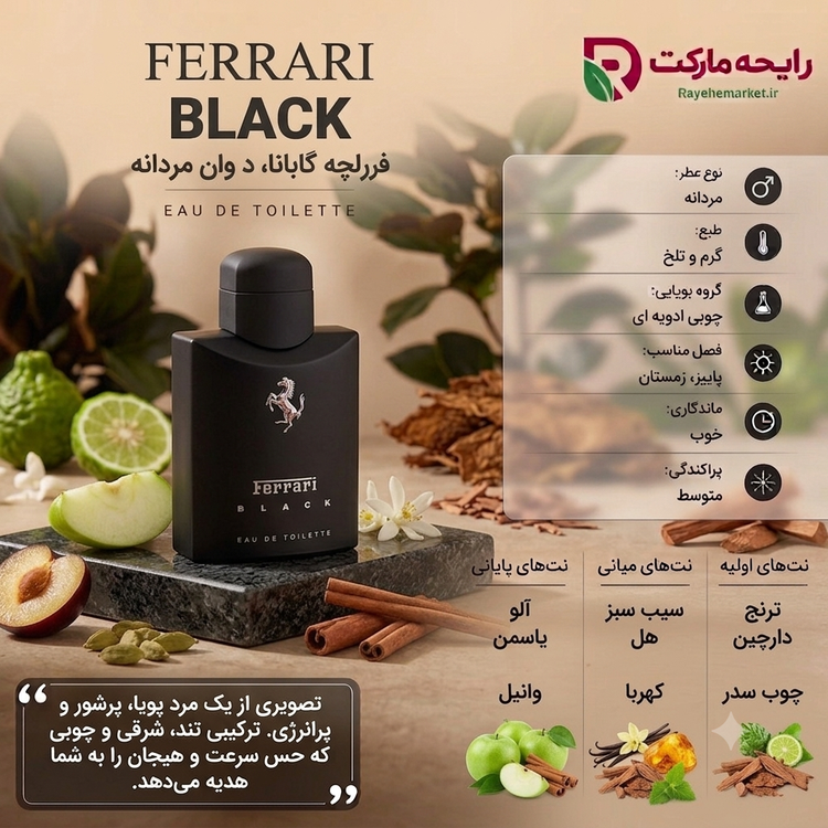 اسانس فراری بلک ( 1 گرم )