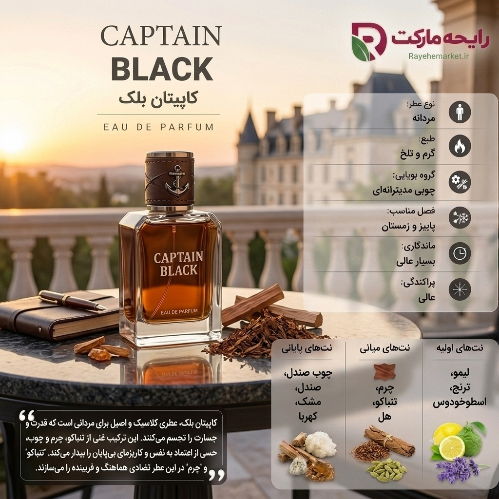ادو پرفیوم کاپیتان بلک