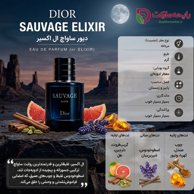 ادو پرفیوم دیور ساواج الکسیر