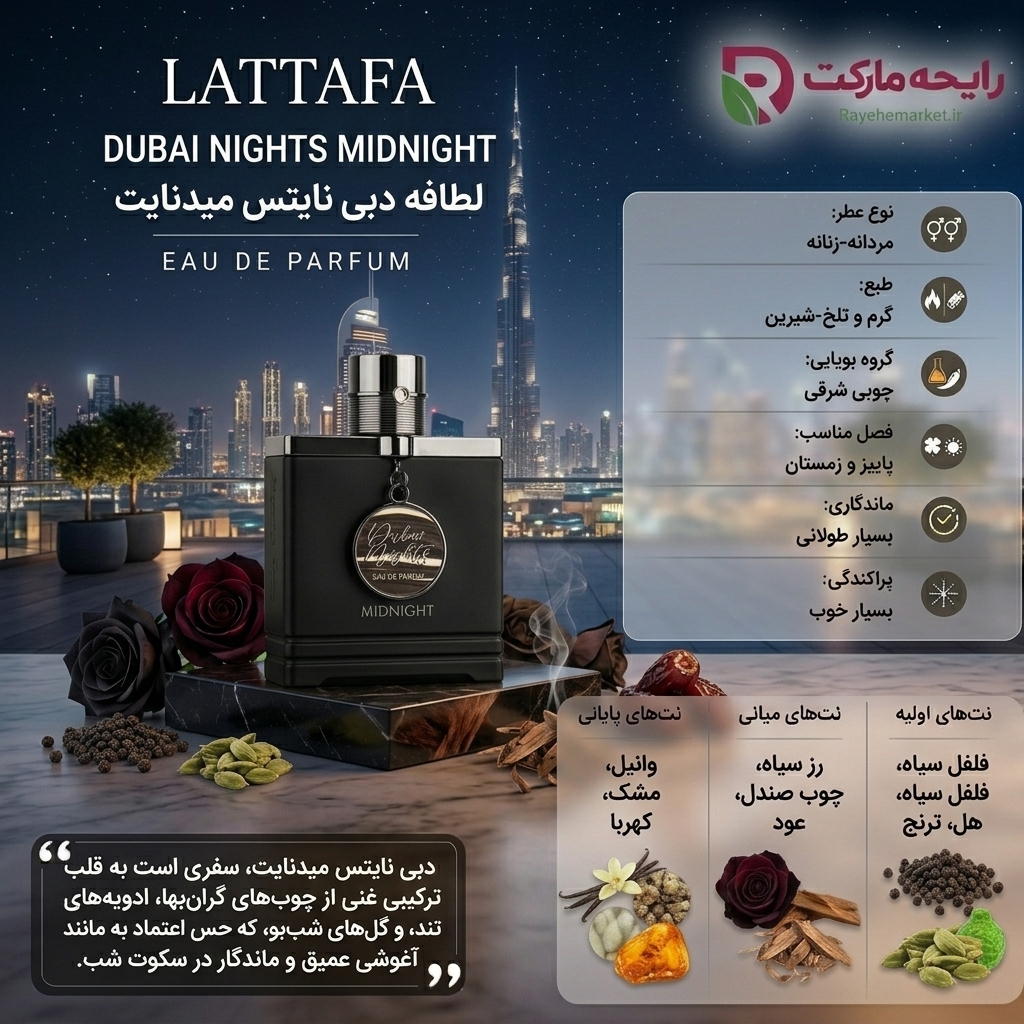 اسانس دبی نایتس میدنایت ( 1 گرم )